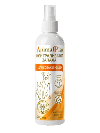 Animal Play Спрей Нейтрализатор запаха для собак и кошек 200мл.