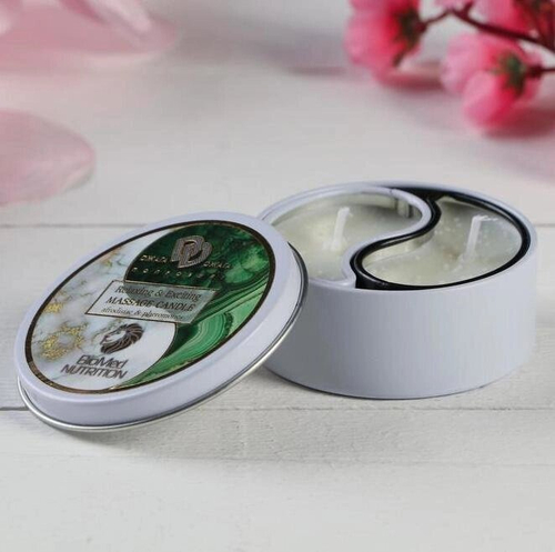 Массажная свеча с афродизиаками "Relaxing & Exciting Massage Candle. Малахитовый сон", 30 мл