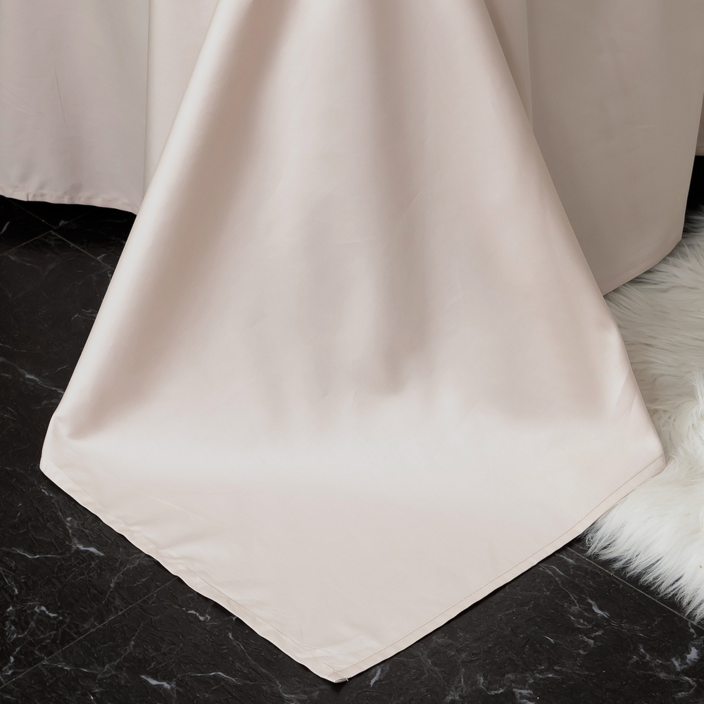 Комплект постельного белья Однотонный Сатин Премиум широкий кант OCPK018