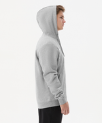 Флисовое худи на молнии ESSENTIAL Cotton Fleece FZ Hoodie, серый меланж