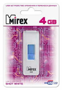 Флешка 4GB Mirex Shot Белый
