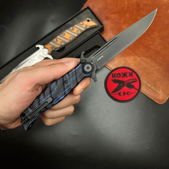 Нож складной НОКС Финка-М - рукоять G10, клинок нитрид титана, сталь D2