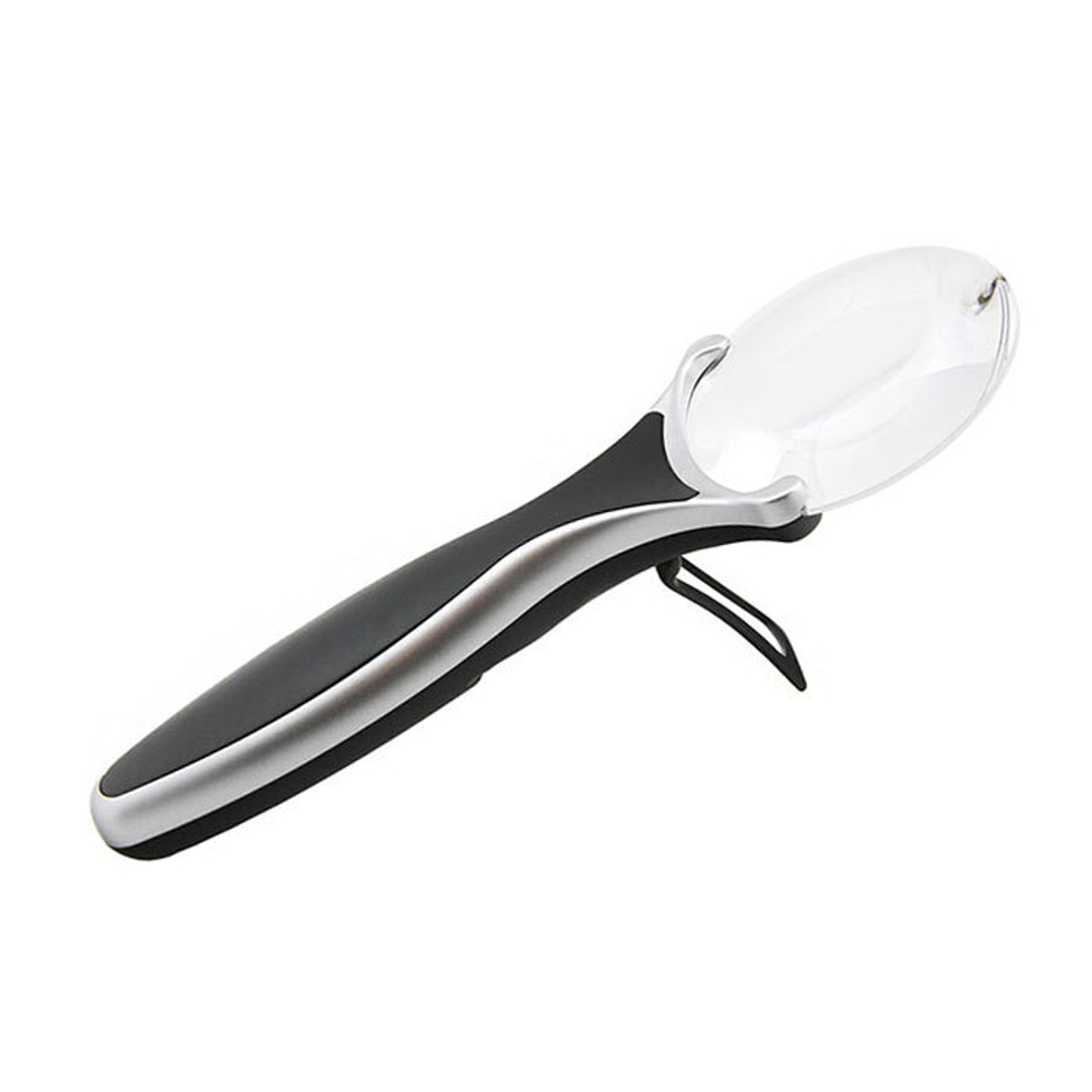 Лупа на ручке Veber 3х, 75 мм, с подсветкой (789-75) - фото 1