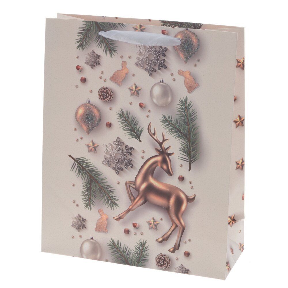 GAEM Пакет подарочный (бумага, плотность 210г/м2, блок микс 12шт), L26 W10 H32 см, 4в.