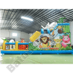 Коммерческий надувной батут "Слоник со скалодромом 2"