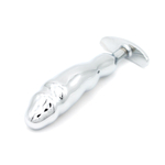 Анальная втулка для ношения с синим кристаллом 14 см