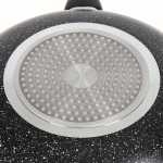 Сковорода алюминий, 30 см, антиприг, Daniks, Олимп Гранит, чер, WOK309-BLM-IND, индукц