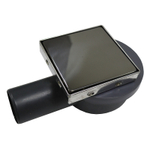 Душевой трап Loranto LIBRA 100x100 мм боковой сток, решетка из нержавеющей стали под плитку, гидрозатвор сухой (3065.0Y050K.10.1)