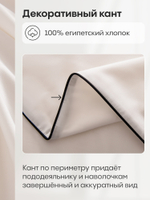 КПБ Однотонный Сатин Элитный на резинке OCER023, Евро, 4 наволочки, простынь 140*200*30