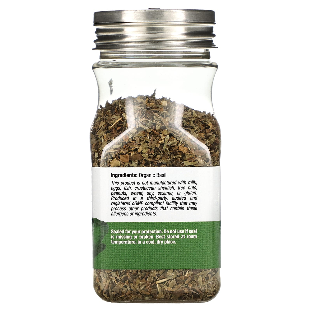 California Gold Nutrition, Foods, листья органического базилика, 23,2 г (0,82 унции)