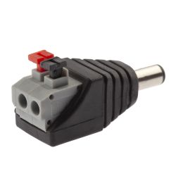 Разъем ЭРА R-DC03 штекер DC питания 2. 1х5. 5 с быстрозажимной колодкой | Разъёмы, переходники, ТВ делители