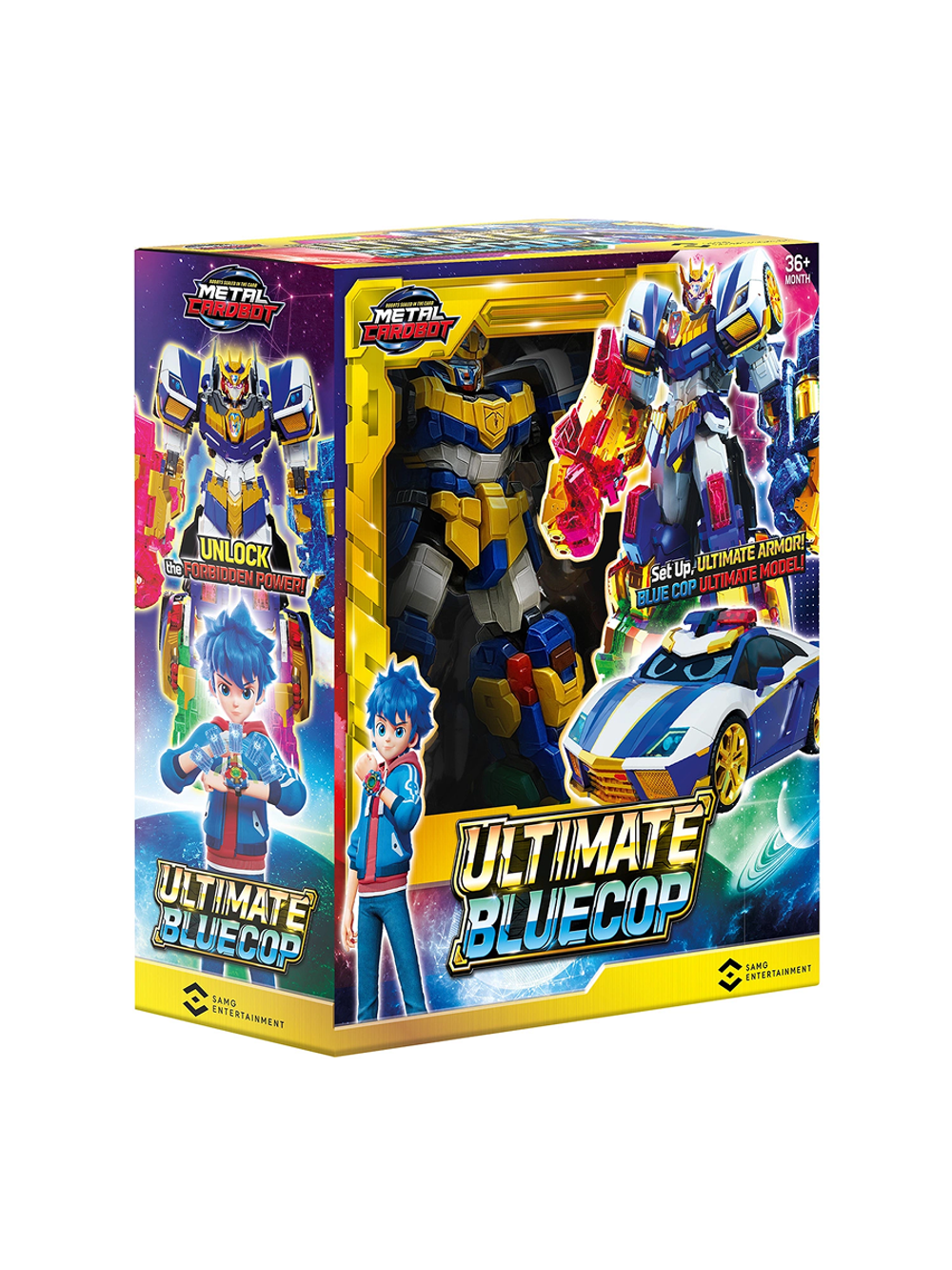 Робот-трансформер Блю Коп Metal Cardbot 69020