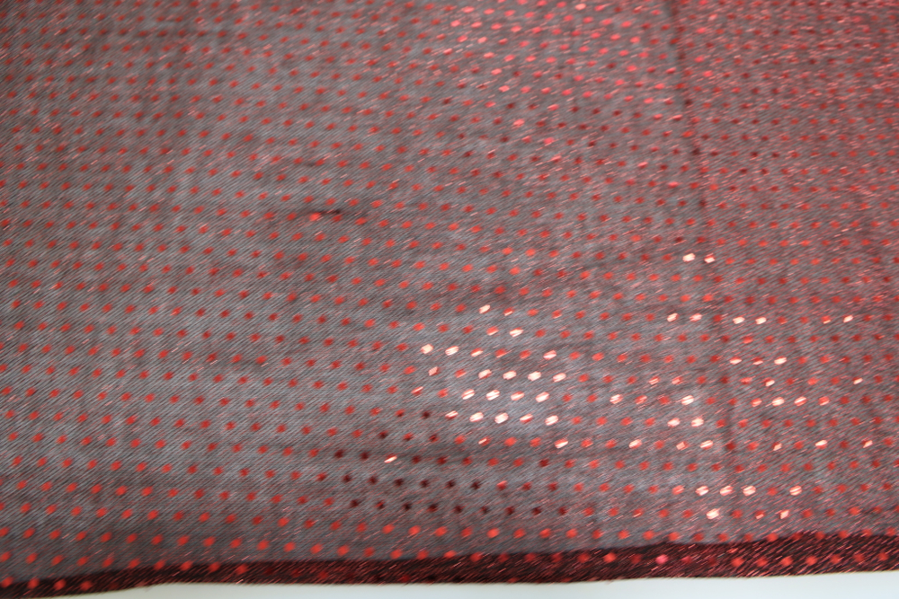 Трикотаж с пайетками бордовый