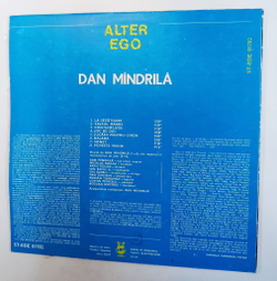 Винтажная виниловая пластинка LP Dan Mindrila Alter Ego (Румыния 1981)