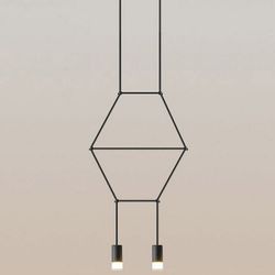 Подвесной светильник Imperiumloft Via Wireflow polyhedral Via01