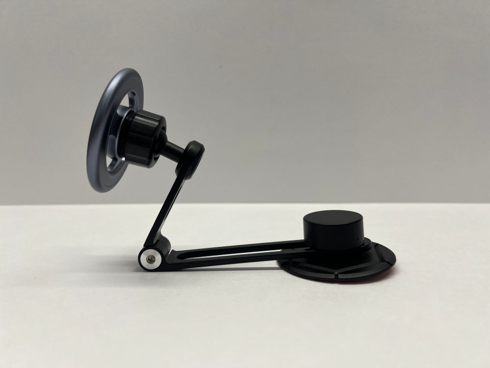 Держатель для телефона автомобильный в машину, на панель, с кольцом MagSafe, клеящаяся платформа, скотч + магнит, S55-M147, Цепкий (1 шт.)