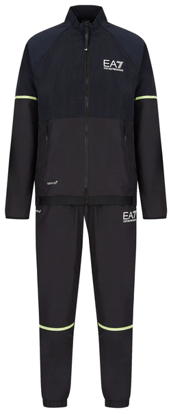 Мужской теннисный костюм EA7 Man Woven Tracksuit - black