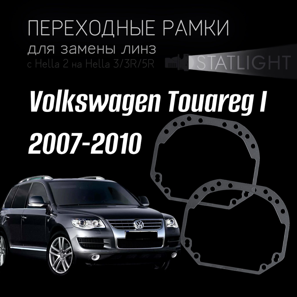 Переходные рамки для замены линз на Volkswagen Touareg I 2007-2010 галоген