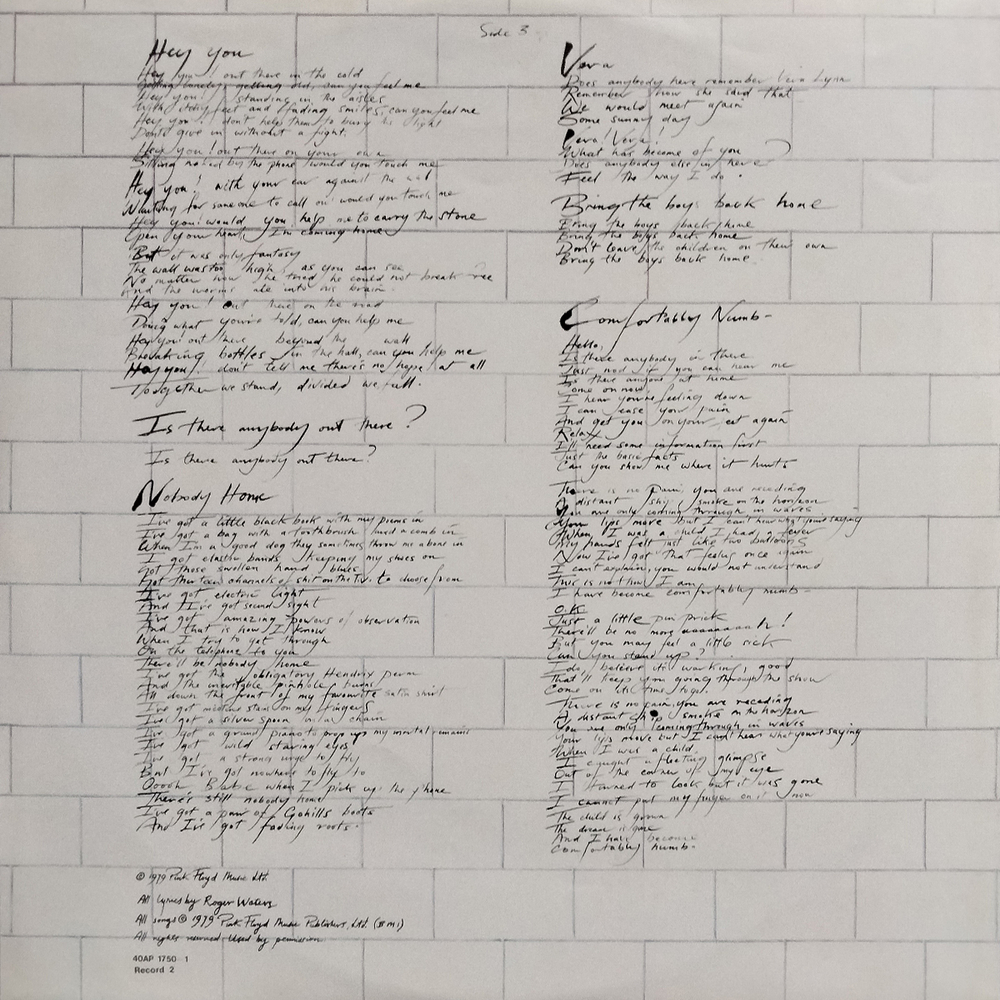 Pink Floyd / The Wall (2LP)