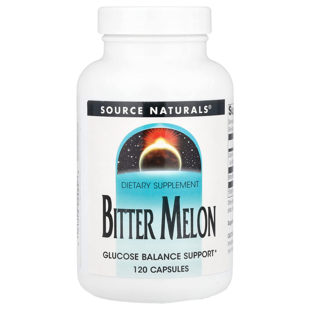 Source Naturals, Горькая дыня, 120 капсул