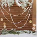 Бусы на ёлку 2,0 м «Хрустальная льдинка», Прозрачный