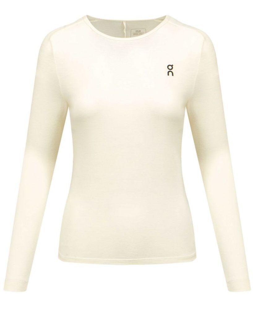 Женская теннисная футболка (Дл. Рукава) ON The Roger Merino Long-T - undyed/white