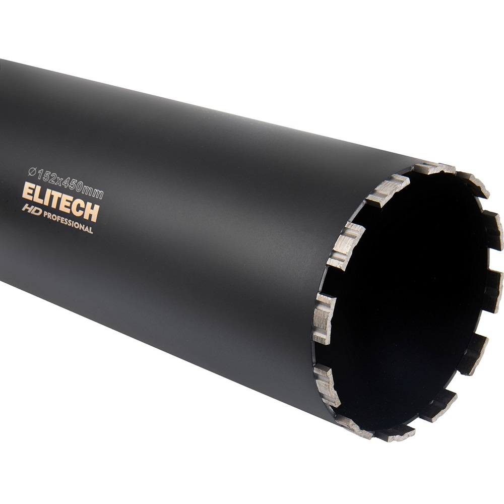 Коронка алмазная ELITECH 152*450 1/4" с охлаждением   1110.012400