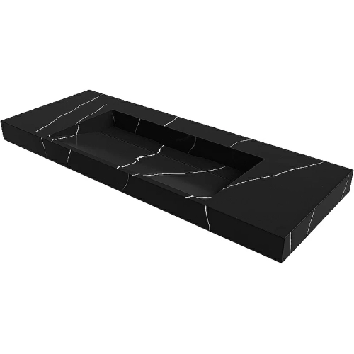 Раковина-моноблок Armadi Art Flat Nero Marquina 859-120-NM черный мрамор