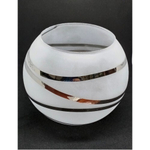 Плафон стеклянный "Серебряная полусфера"