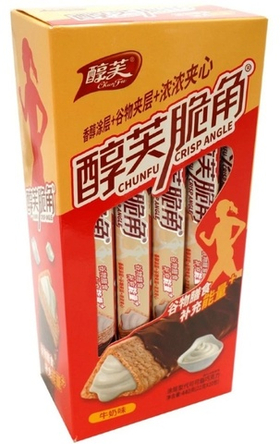 Фитнес батончик ChunFu Crisp Angle, с кремовой начинкой 22гр.