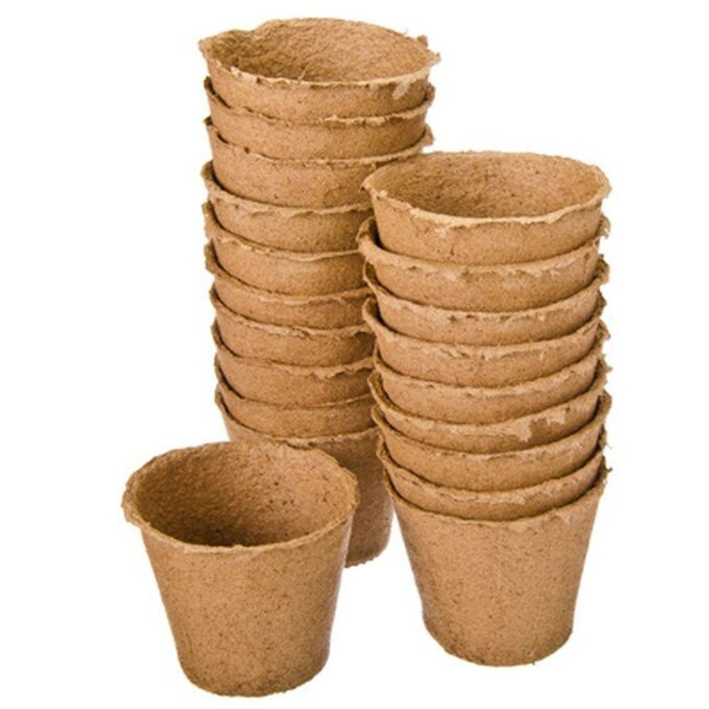 Торфяной горшочек круглый 80*80 мм (упаковка 20 шт)