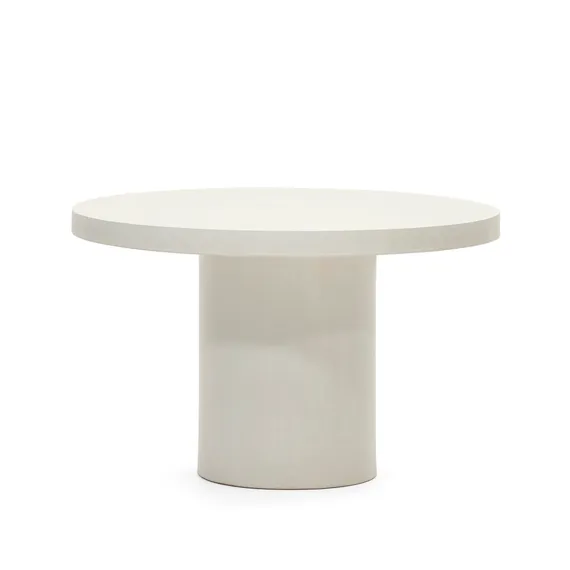 Стол Aiguablava, Ø120 см, белый цемент