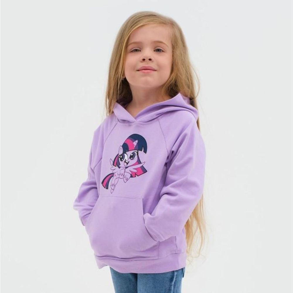 Худи для девочек «Искорка», My Little Pony, р.122-128, фиолетовый (KAFTAN)