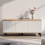 Тумба под телевизор на ножках ROYAL 5041 эко (Дуб Кантри-Черный)