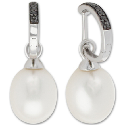 Серьги с жемчугом Белое Золото 585 пробы GL-ERG82192BDLS