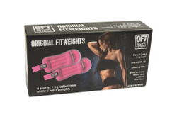 Комплект утяжелителей весом 1 кг (пара) розовые