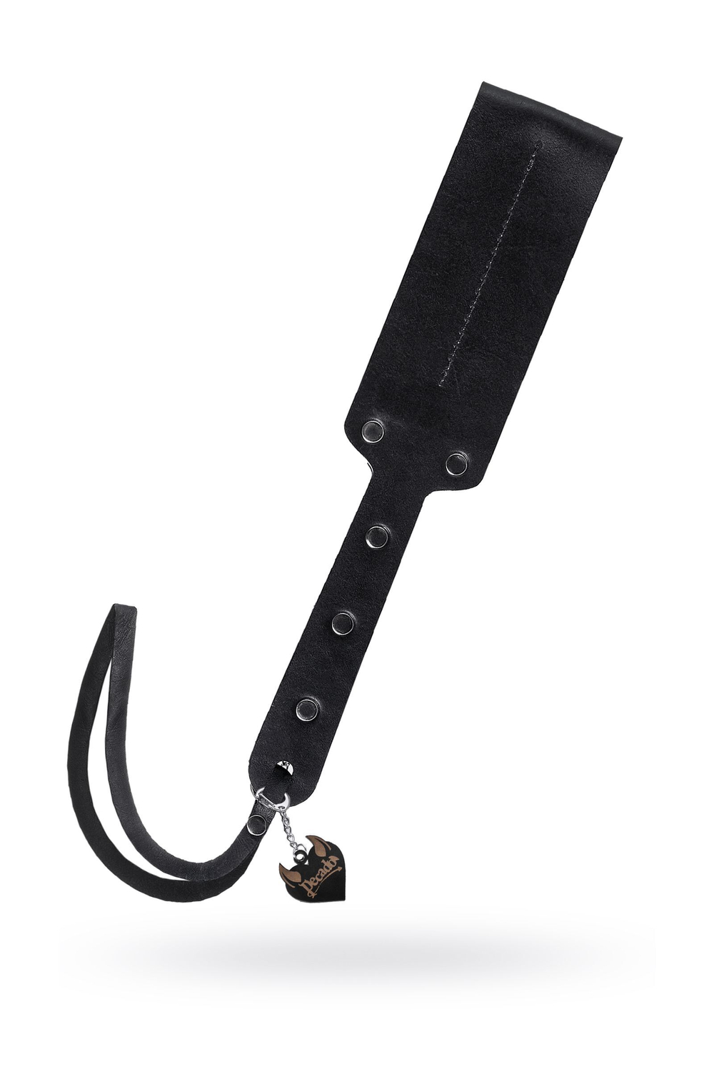 Черный кожаный пэддл - 32 см. (Цвет: черный)