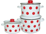 Набор кастрюль "Горошки" 24634