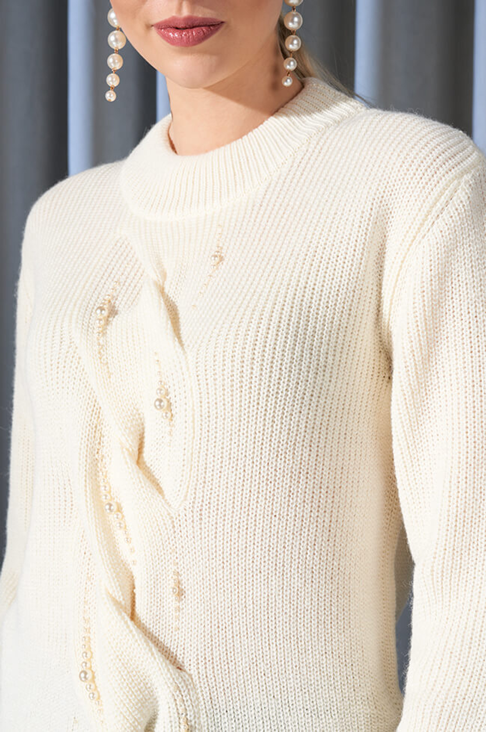 22956 Джемпер женский (ванильный)