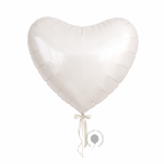 G Шар 36" / 91 см сердце пастель Белый / White (БГ-150)