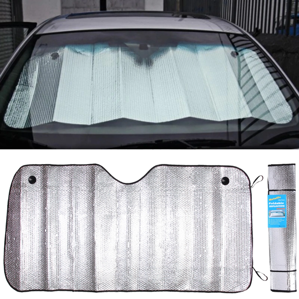 Шторка-гармошка на лобовое стекло, 140*70 см