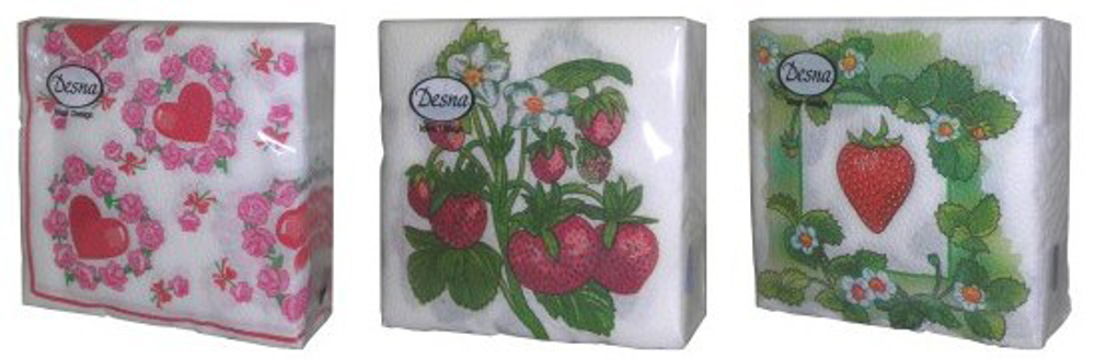 Салфетки Desna Design 25*25. 1-слой