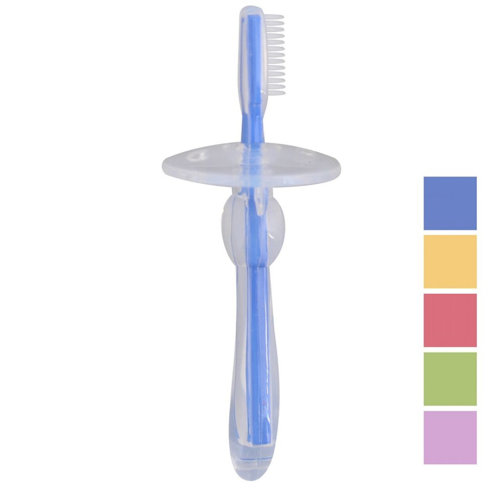 7483242 Детская силиконовая зубная щетка для первых зубов