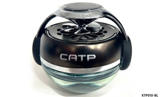 Ароматизатор-игрушка -на торпеду- Сфера с вентилятором - солн батар (жидк)- KTP010-BLU синий