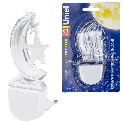 DTL-315 Месяц/White Светильник-ночник. Без выключателя. Белый. ТМ Uniel