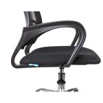 Кресло оператора Helmi HL-M95 R (695) "Airy", СН, спинка сетка черная/сиденье ткань TW черная, пиастра