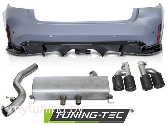 Бампер задний G80 PERFORMANCE STYLE W/EXHAUST для BMW G20 19-