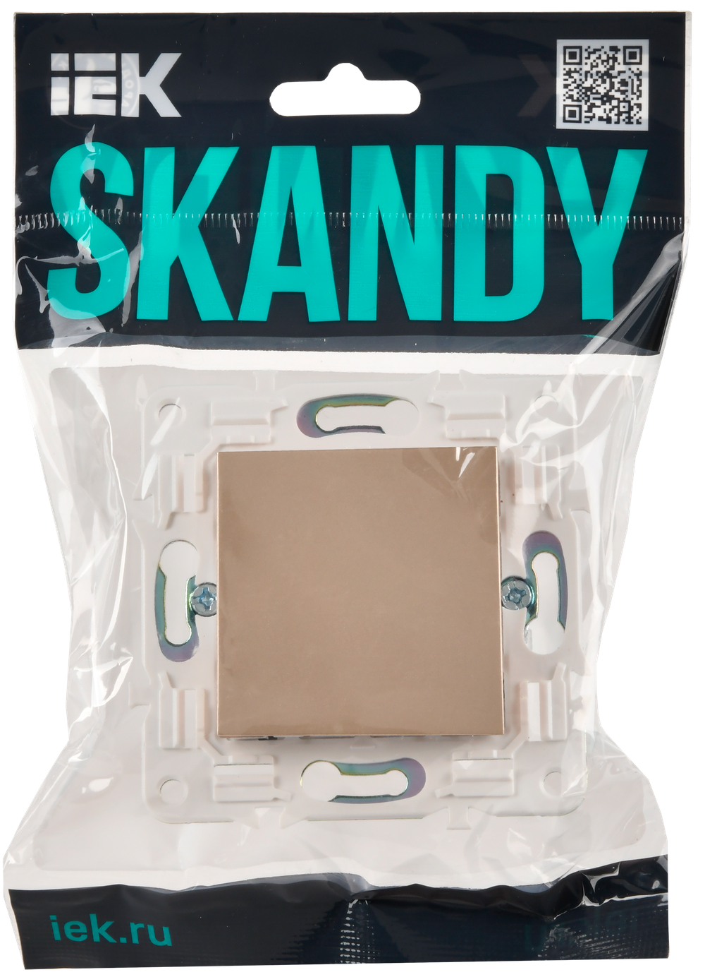 SKANDY Заглушка с суппортом SK-C01Sa песочный IEK
