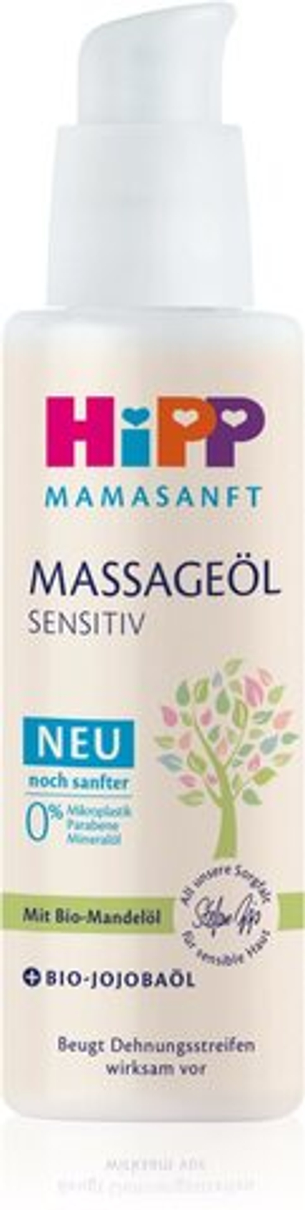 Hipp Mamasanft Sensitive - массажное масло против растяжек /   100  ml  / GTIN 4062300419469