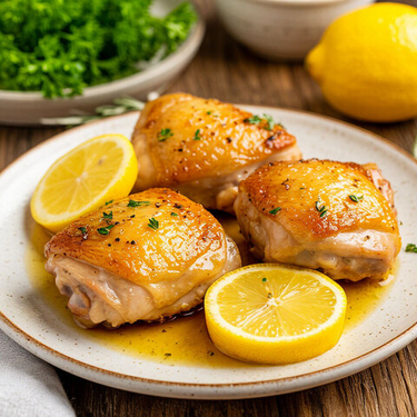 Куриные бедра с лимоном и медом